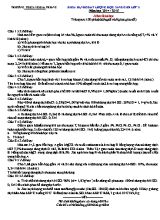 Đề kiểm định chất lượng học sinh giỏi môn Hóa học Lớp 8 - Năm học 2014-2015 - Trường THCS Nghĩa Trung (Có đáp án)